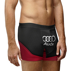 Трусы-боксеры мужские Audi: Grey Carbon, цвет: 3D-принт — фото 2