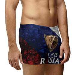 Трусы-боксеры мужские Russia: Roaring Bear, цвет: 3D-принт — фото 2