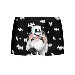 Трусы-боксеры мужские Marshmello: Black Gang, цвет: 3D-принт