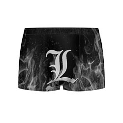 Мужские трусы L letter flame gray