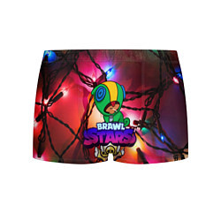 Трусы-боксеры мужские BRAWL STARS НОВОГОДНИЙ, цвет: 3D-принт