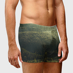 Трусы-боксеры мужские Летний лес, цвет: 3D-принт — фото 2