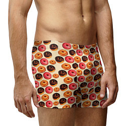 Трусы-боксеры мужские Пончики, цвет: 3D-принт — фото 2