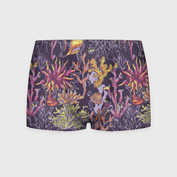 Трусы-боксеры мужские Кораллы, цвет: 3D-принт