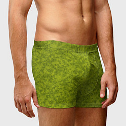 Трусы-боксеры мужские Зеленый мраморный узор, цвет: 3D-принт — фото 2