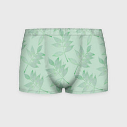 Трусы-боксеры мужские Зеленые листья, цвет: 3D-принт