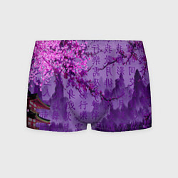 Трусы-боксеры мужские Фиолетовый китай, цвет: 3D-принт