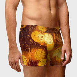 Трусы-боксеры мужские Дождик золотой, цвет: 3D-принт — фото 2