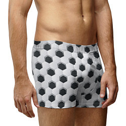 Трусы-боксеры мужские Текстура футбольного мяча, цвет: 3D-принт — фото 2