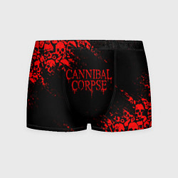 Трусы-боксеры мужские CANNIBAL CORPSE КРАСНЫЕ ЧЕРЕПА, цвет: 3D-принт