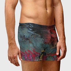 Трусы-боксеры мужские Sekiro Самурай против дракона, цвет: 3D-принт — фото 2