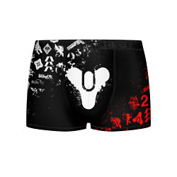 Трусы-боксеры мужские DESTINY 2 RED & WHITE PATTERN LOGO, цвет: 3D-принт