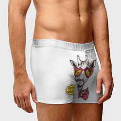 Трусы-боксеры мужские Жираф хипстер 2022, цвет: 3D-принт — фото 2