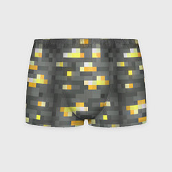 Трусы-боксеры мужские Золотая руда - Minecraft, цвет: 3D-принт