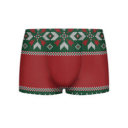 Трусы-боксеры мужские Knitted Christmas Pattern, цвет: 3D-принт