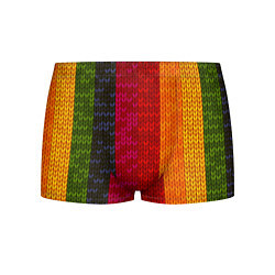 Трусы-боксеры мужские Вязаная радуга, цвет: 3D-принт