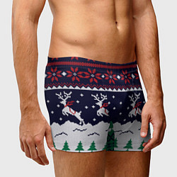 Трусы-боксеры мужские СВИТЕР С ОЛЕНЯМИ DEER SWEATER, цвет: 3D-принт — фото 2