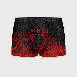 Трусы-боксеры мужские CANNIBAL CORPSE, БРЫЗГИ КРАСОК ЧЕРЕПА, цвет: 3D-принт