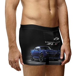 Трусы-боксеры мужские Chevrolet Camaro ZL1 Motorsport, цвет: 3D-принт — фото 2