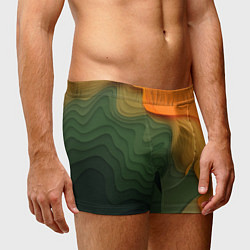 Трусы-боксеры мужские Зеленые дюны, цвет: 3D-принт — фото 2