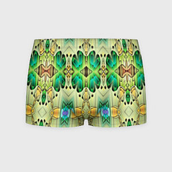 Мужские трусы Green abstract 3d