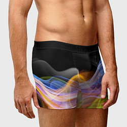 Трусы-боксеры мужские Цветной дым Color pattern, цвет: 3D-принт — фото 2