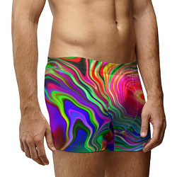 Трусы-боксеры мужские Expressive pattern Neon, цвет: 3D-принт — фото 2