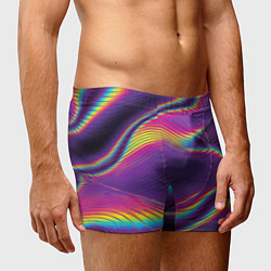 Трусы-боксеры мужские Neon fashion pattern Wave, цвет: 3D-принт — фото 2