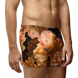 Трусы-боксеры мужские Цветы Пионы, цвет: 3D-принт — фото 2