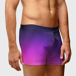 Трусы-боксеры мужские Розовофиолетовый градиент, цвет: 3D-принт — фото 2