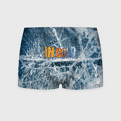 Мужские трусы IN COLD horizontal logo with ice