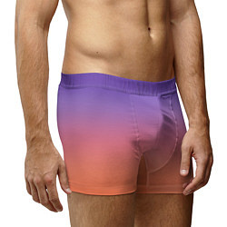 Трусы-боксеры мужские Трендовый красно-фиолетовый градиент, цвет: 3D-принт — фото 2