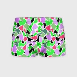 Трусы-боксеры мужские Abstract pattern green pink spots, цвет: 3D-принт