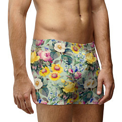 Трусы-боксеры мужские Солнечные Цветы, цвет: 3D-принт — фото 2