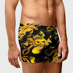 Трусы-боксеры мужские Огненная лава флюид, цвет: 3D-принт — фото 2