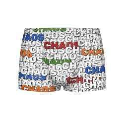 Трусы-боксеры мужские Chaos Хаос из слов, цвет: 3D-принт