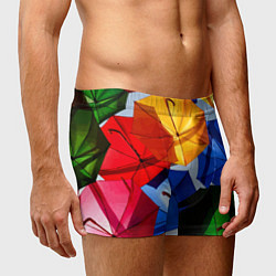 Трусы-боксеры мужские Разноцветные зонтики, цвет: 3D-принт — фото 2