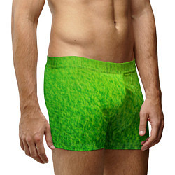 Трусы-боксеры мужские Трава зеленая, цвет: 3D-принт — фото 2