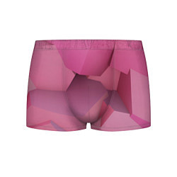 Трусы-боксеры мужские Розовые геометрические фигуры, цвет: 3D-принт