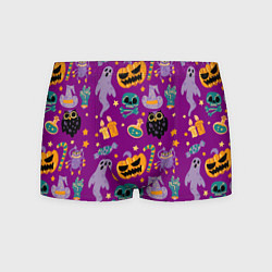 Трусы-боксеры мужские Happy Halloween - holiday pattern, цвет: 3D-принт