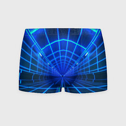 Трусы-боксеры мужские Неоновый туннель, цвет: 3D-принт