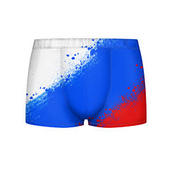 Трусы-боксеры мужские Флаг России - триколор, цвет: 3D-принт