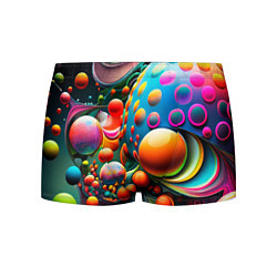 Трусы-боксеры мужские Абстрактные космические шары, цвет: 3D-принт
