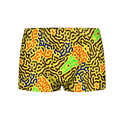 Трусы-боксеры мужские Абстрактные кислотные полосы, цвет: 3D-принт