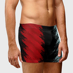 Трусы-боксеры мужские Красно-бирюзовый разрыв, цвет: 3D-принт — фото 2