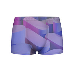 Трусы-боксеры мужские Абстрактные фиолетовые прямоугольники со скругленн, цвет: 3D-принт