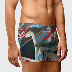 Трусы-боксеры мужские Абстрактный многоцветный узор, цвет: 3D-принт — фото 2