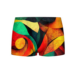 Трусы-боксеры мужские Текстурированная цветная абстракция, цвет: 3D-принт