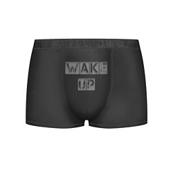Трусы-боксеры мужские Wake up, цвет: 3D-принт