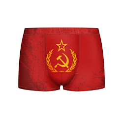 Трусы-боксеры мужские СССР серп и молот, цвет: 3D-принт